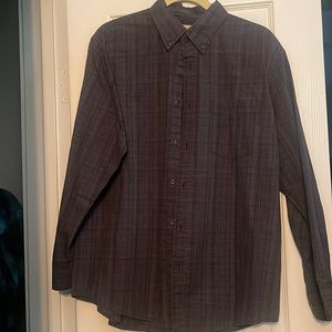 Men’s long sleeve button down.